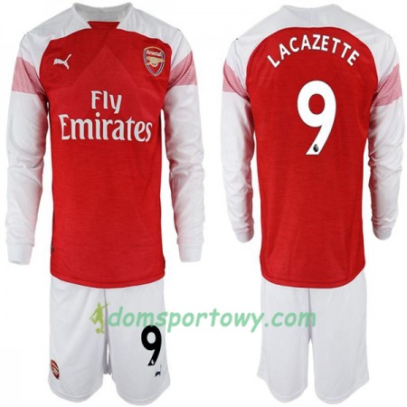 Koszulka Arsenal Alexandre Lacazette 9 Dziecięcy Domowe Koszulki Piłkarskie 2018-2019 Długi Rękaw